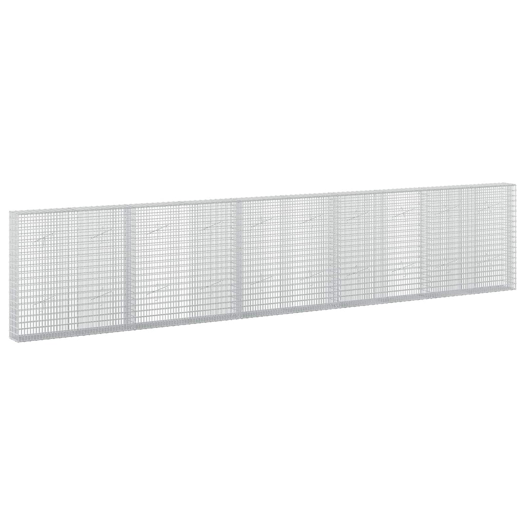 vidaXL Gabion z drutu 3,5 mm i siatką 5x2,5 cm 500x20x100 cm