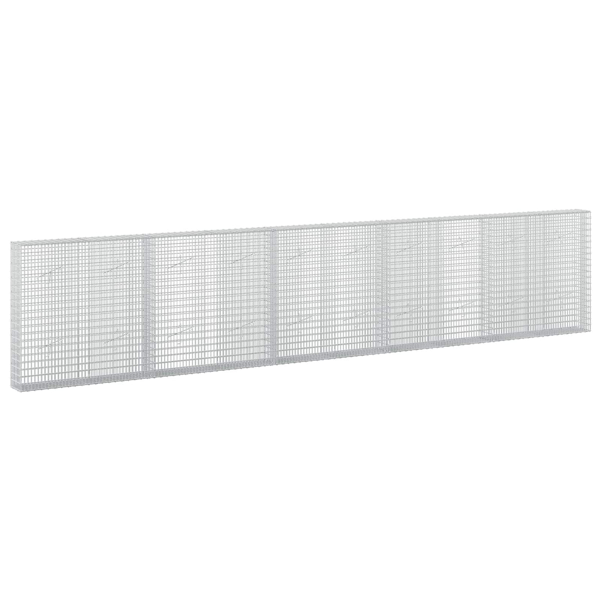 vidaXL Gabion z drutu 3,5 mm i siatką 5x2,5 cm 500x20x100 cm