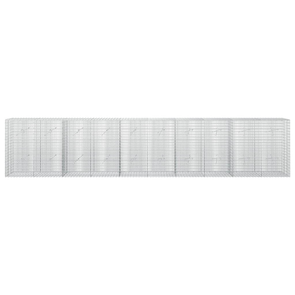 vidaXL Gabion z drutu 3,5 mm i siatką 5x2,5 cm 500x20x100 cm