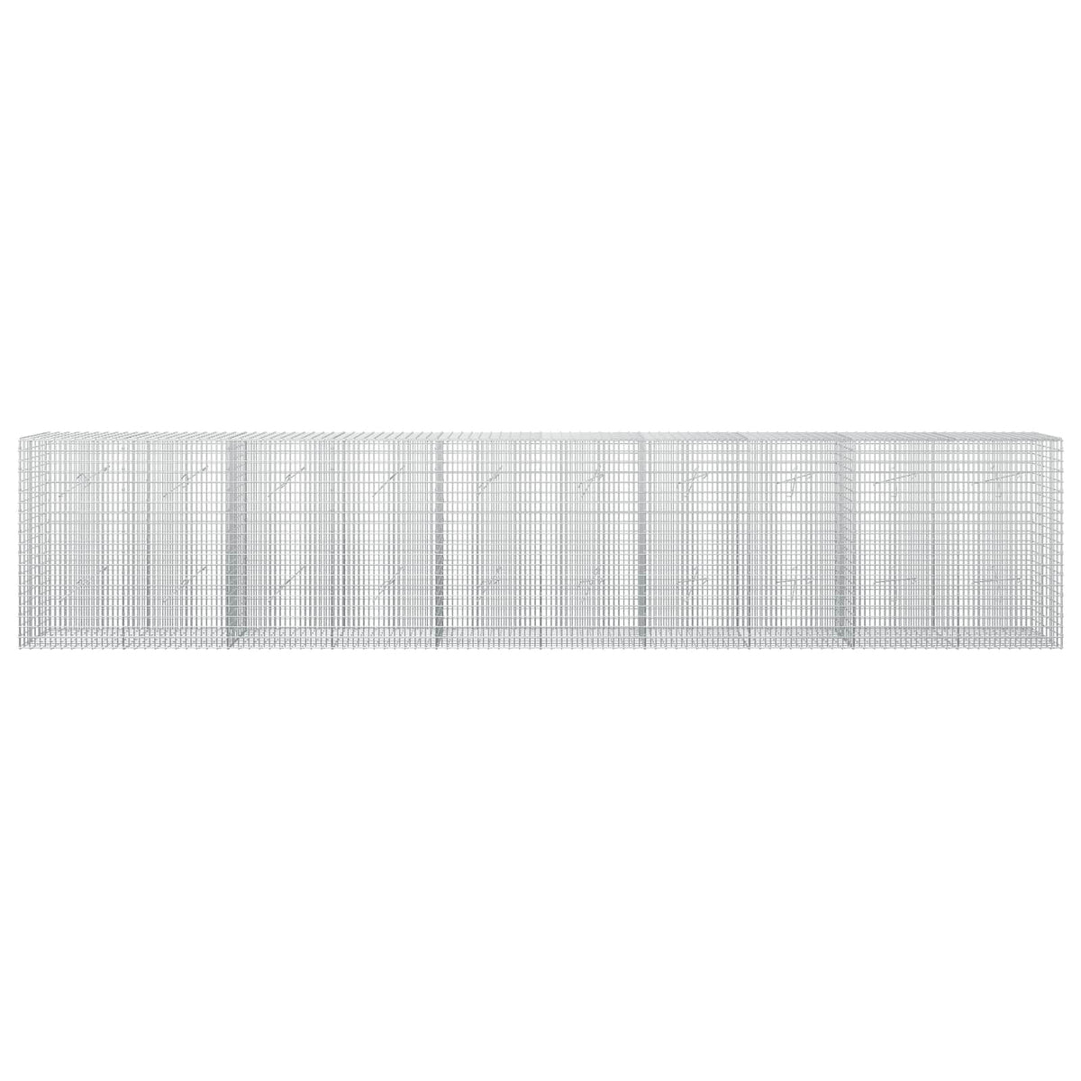 vidaXL Gabion z drutu 3,5 mm i siatką 5x2,5 cm 500x20x100 cm