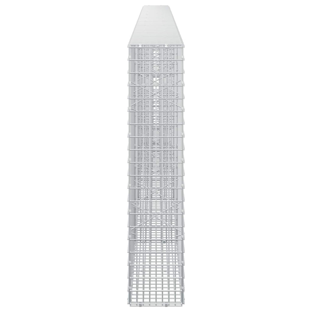 vidaXL Gabion z drutu 3,5 mm i siatką 5x2,5 cm 500x20x100 cm