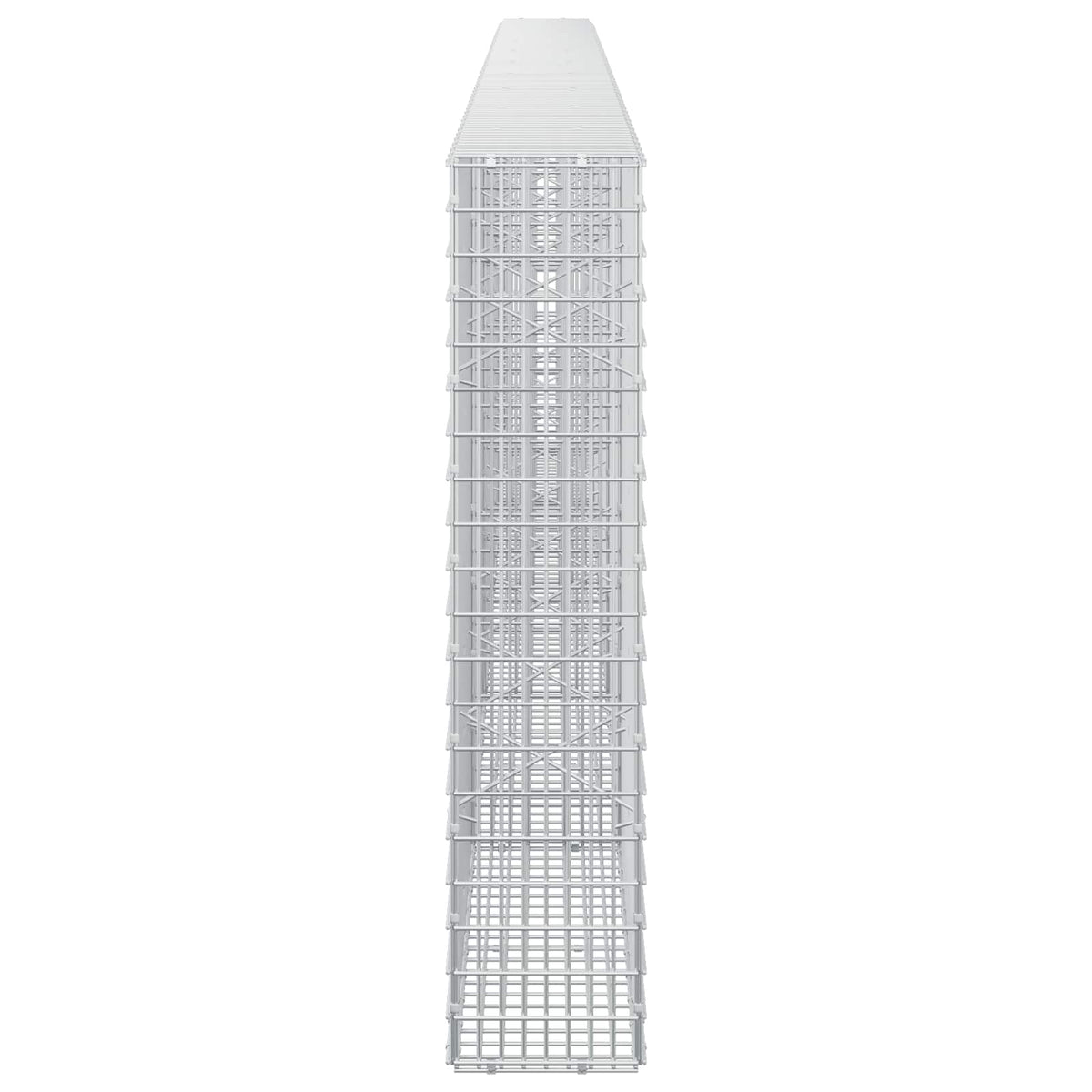 vidaXL Gabion z drutu 3,5 mm i siatką 5x2,5 cm 500x20x100 cm