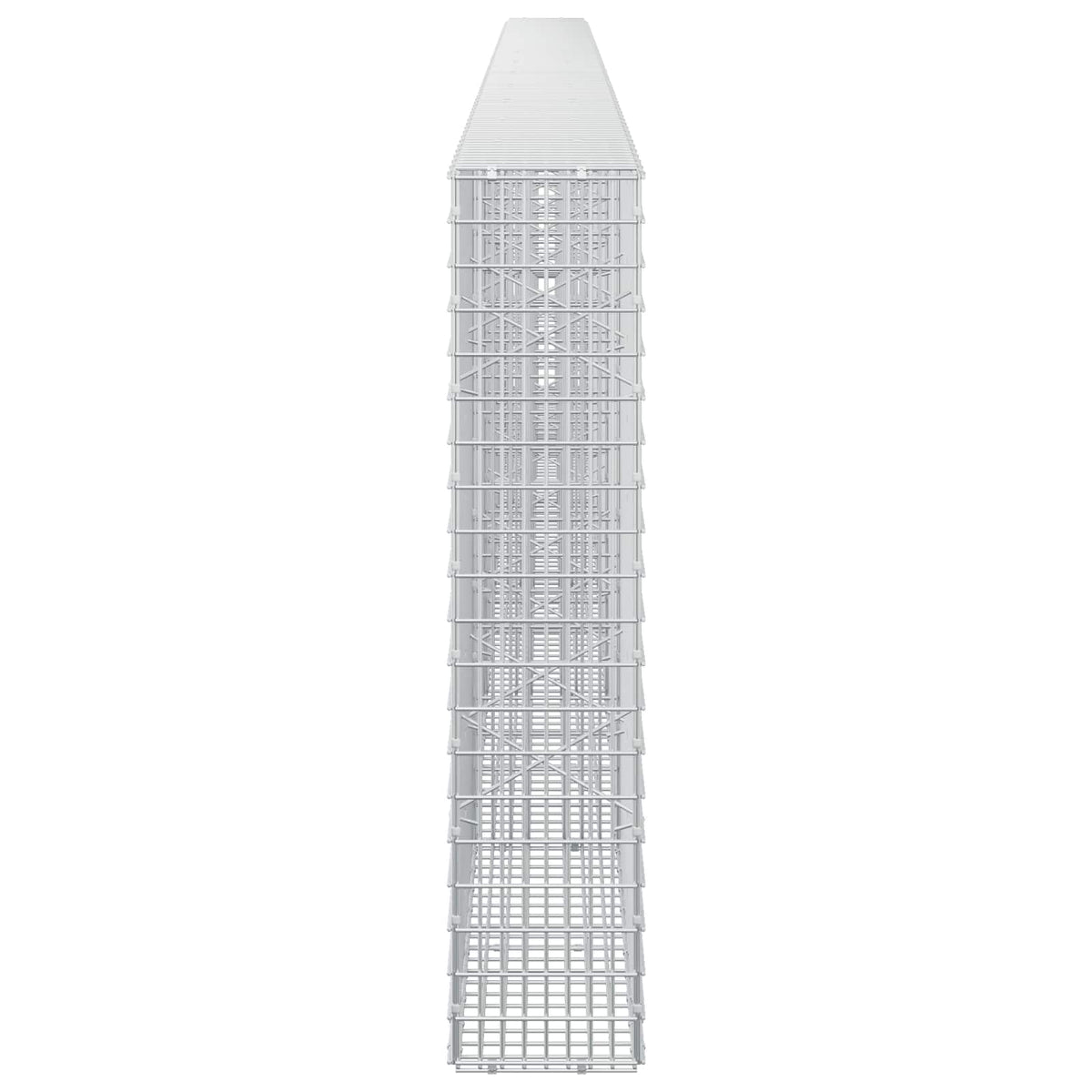 vidaXL Gabion z drutu 3,5 mm i siatką 5x2,5 cm 600x20x100 cm