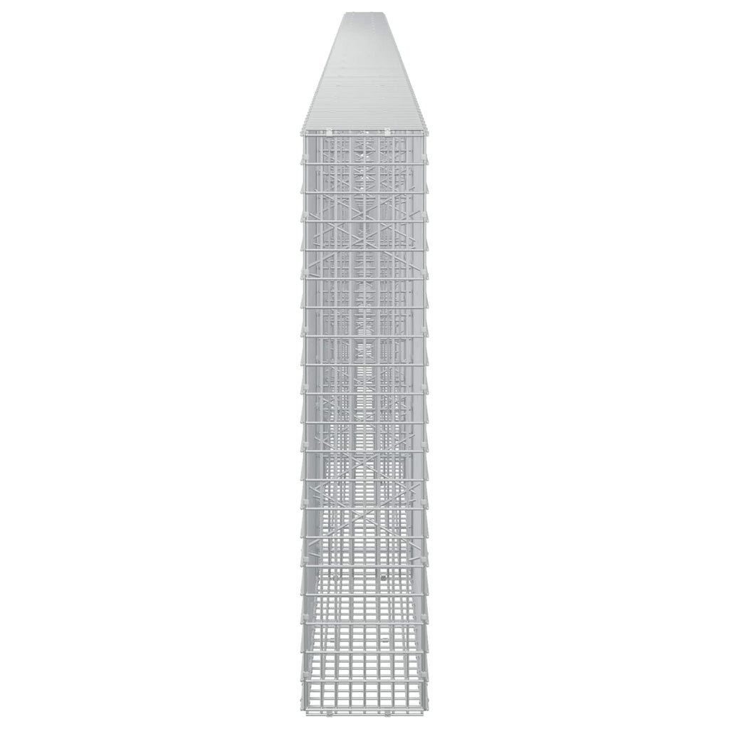 vidaXL Gabion z drutu 3,5 mm i siatką 5x2,5 cm 1000x20x100 cm