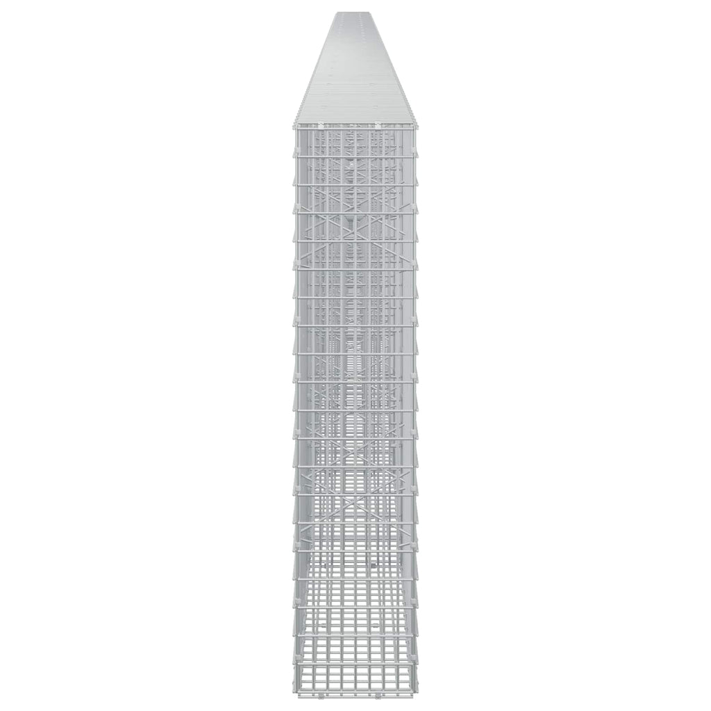 vidaXL Gabion z drutu 3,5 mm i siatką 5x2,5 cm 1200x20x100 cm