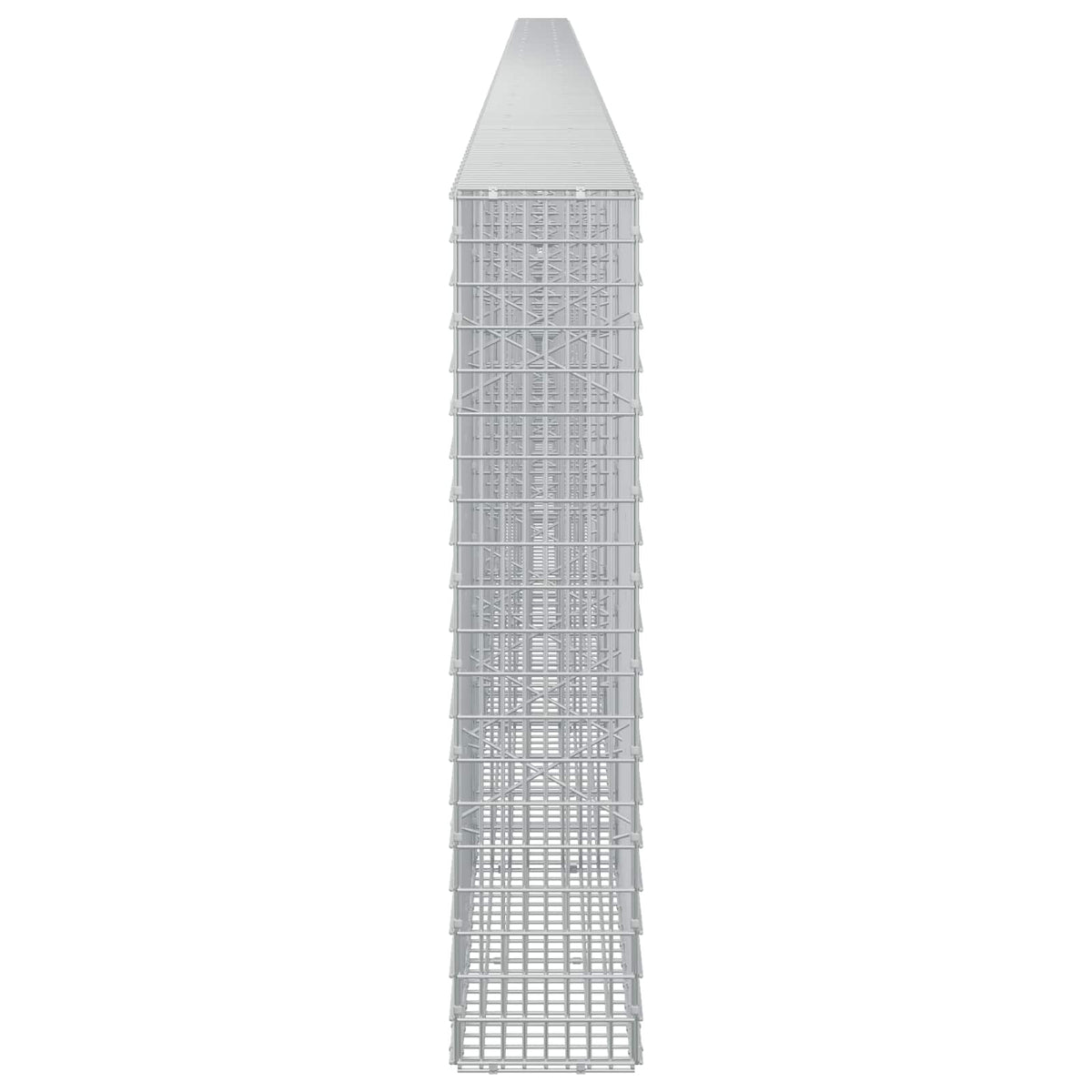 vidaXL Gabion z drutu 3,5 mm i siatką 5x2,5 cm 1200x20x100 cm