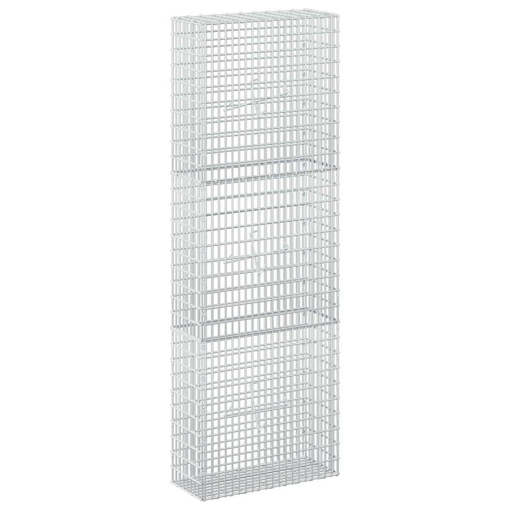 vidaXL Gabion z drutu 3,5 mm i siatką 5x2,5 cm 50x20x150 cm