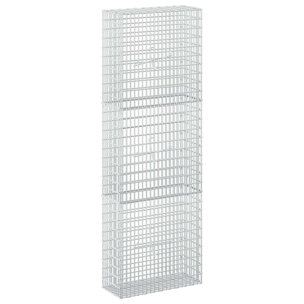 vidaXL Gabion z drutu 3,5 mm i siatką 5x2,5 cm 50x20x150 cm