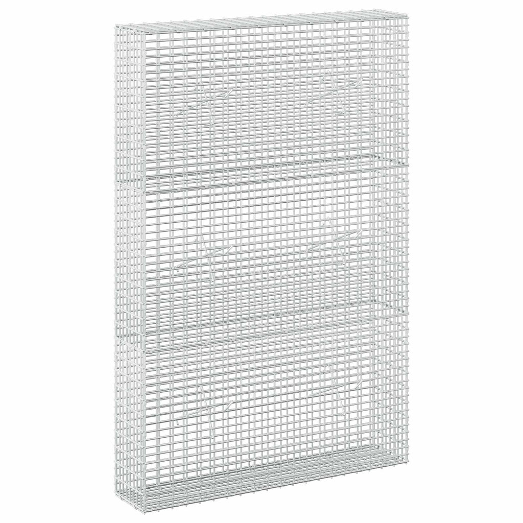 vidaXL Gabion z drutu 3,5 mm i siatką 5x2,5 cm 100x20x150 cm