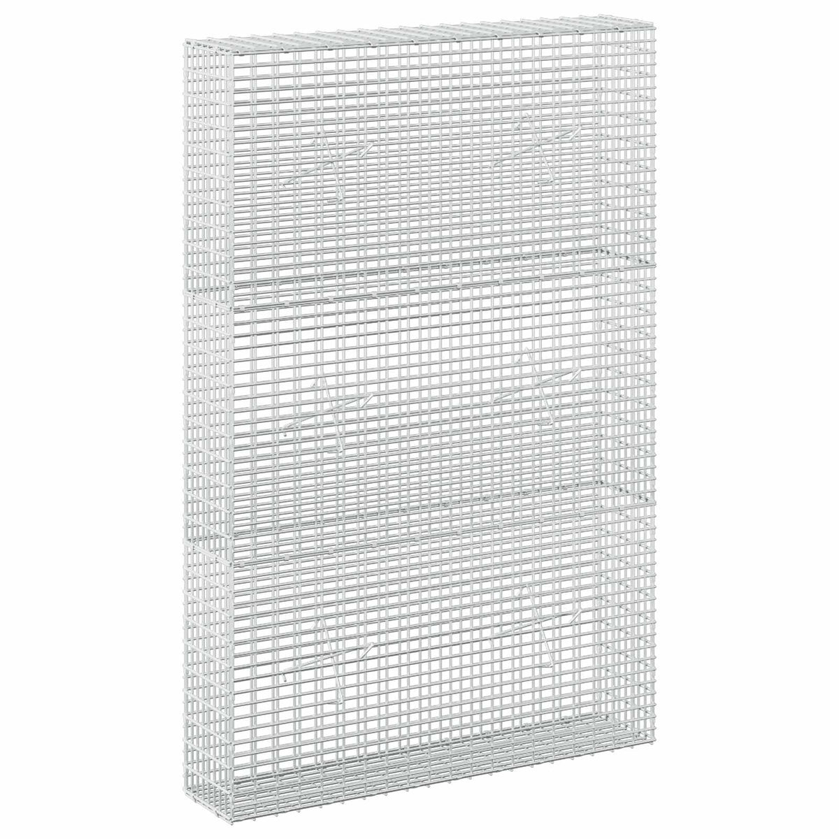 vidaXL Gabion z drutu 3,5 mm i siatką 5x2,5 cm 100x20x150 cm