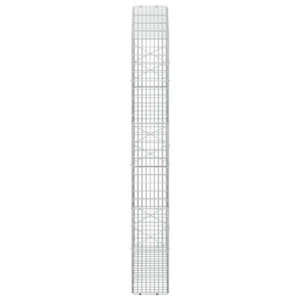 vidaXL Gabion z drutu 3,5 mm i siatką 5x2,5 cm 100x20x150 cm
