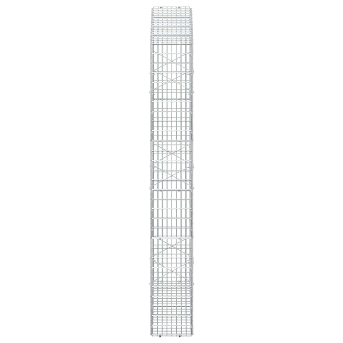 vidaXL Gabion z drutu 3,5 mm i siatką 5x2,5 cm 100x20x150 cm
