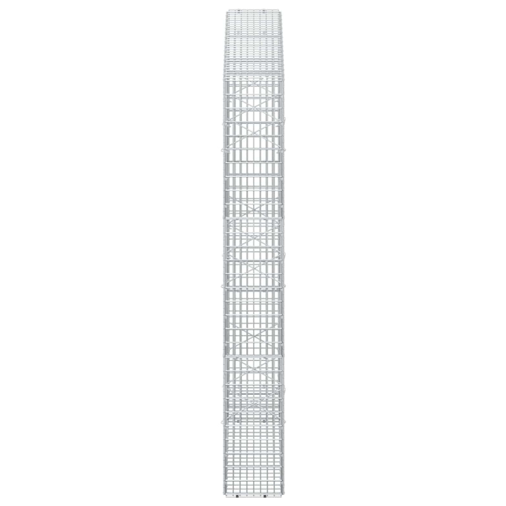 vidaXL Gabion z drutu 3,5 mm i siatką 5x2,5 cm 150x20x150 cm