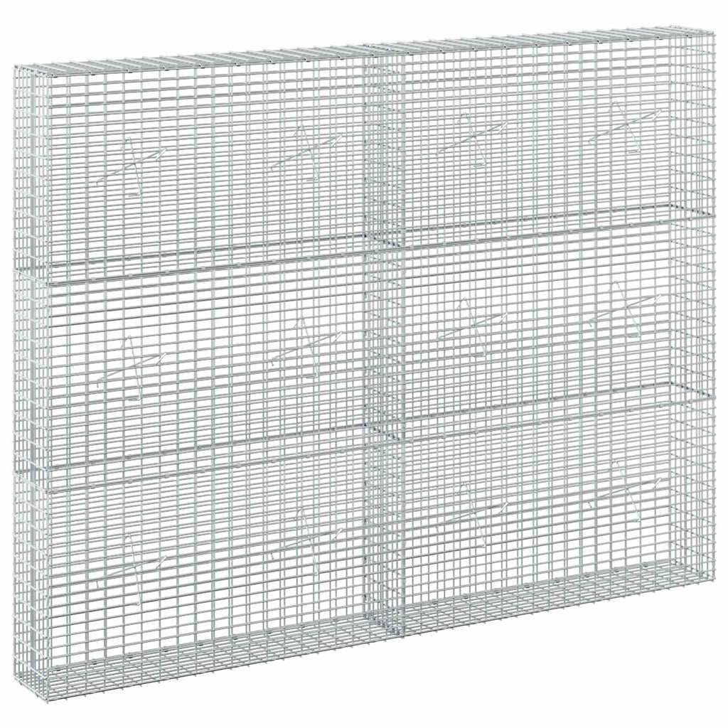 vidaXL Gabion z drutu 3,5 mm i siatką 5x2,5 cm 200x20x150 cm