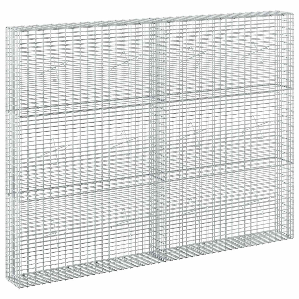 vidaXL Gabion z drutu 3,5 mm i siatką 5x2,5 cm 200x20x150 cm