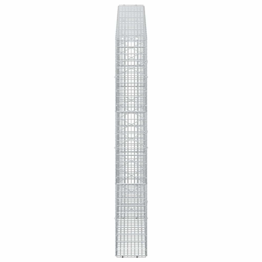 vidaXL Gabion z drutu 3,5 mm i siatką 5x2,5 cm 200x20x150 cm