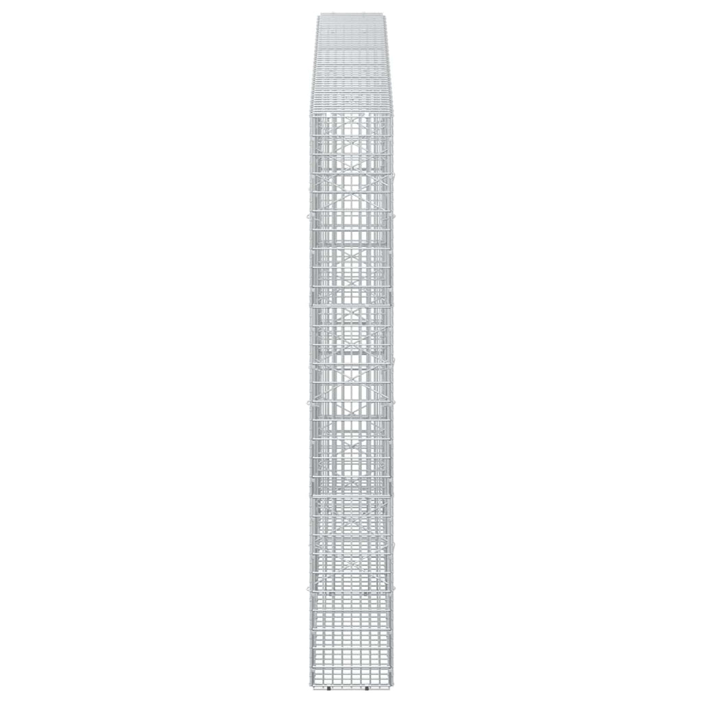 vidaXL Gabion z drutu 3,5 mm i siatką 5x2,5 cm 250x20x150 cm