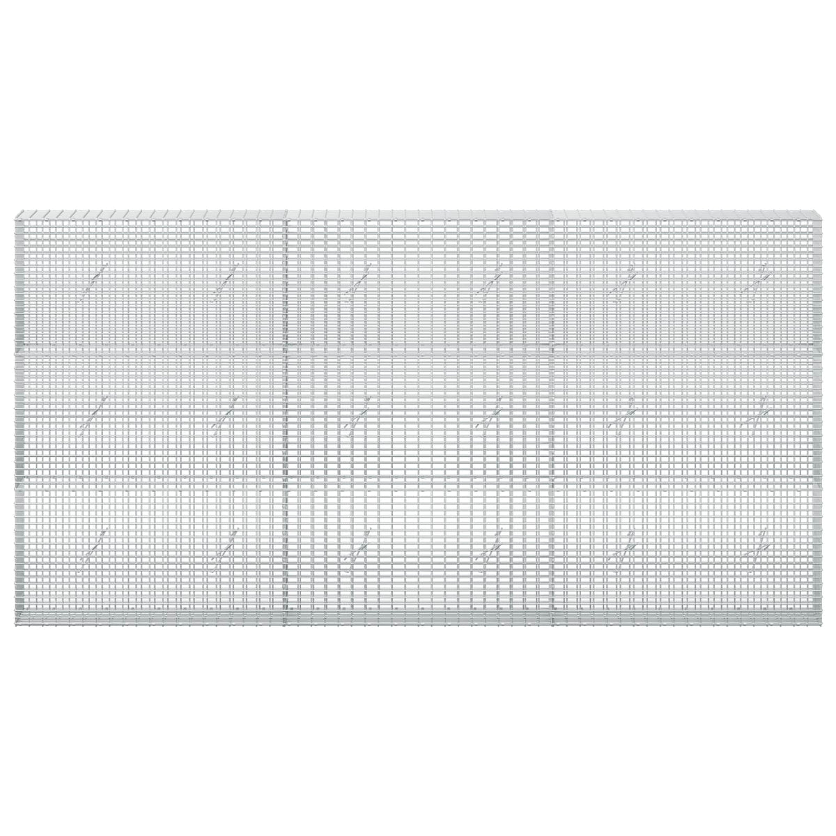 vidaXL Gabion z drutu 3,5 mm i siatką 5x2,5 cm 300x20x150 cm