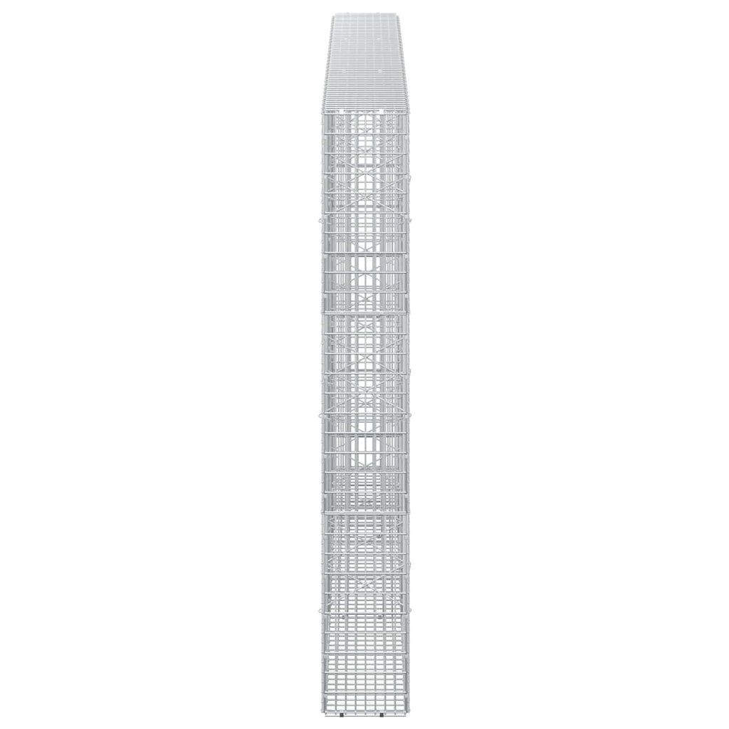 vidaXL Gabion z drutu 3,5 mm i siatką 5x2,5 cm 300x20x150 cm