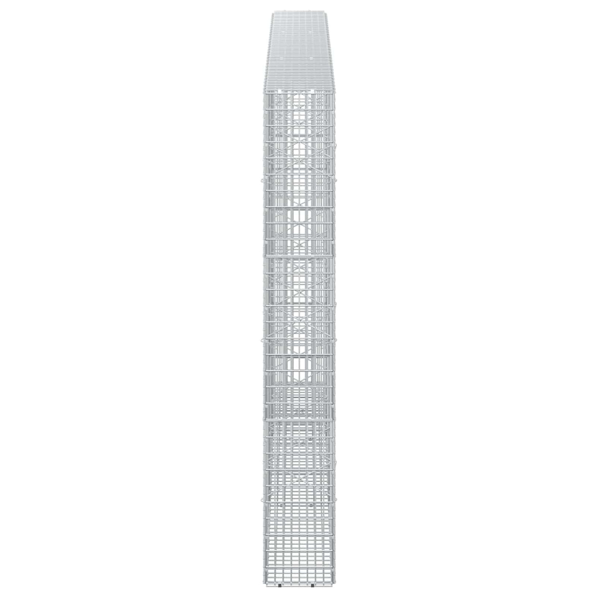vidaXL Gabion z drutu 3,5 mm i siatką 5x2,5 cm 300x20x150 cm
