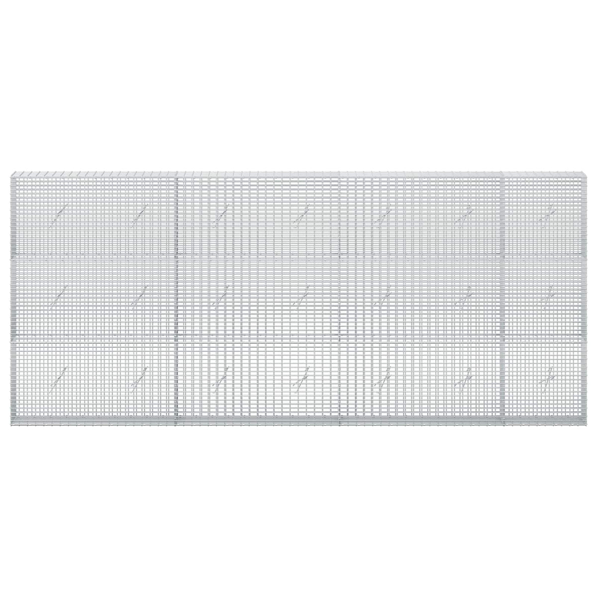 vidaXL Gabion z drutu 3,5 mm i siatką 5x2,5 cm 350x20x150 cm