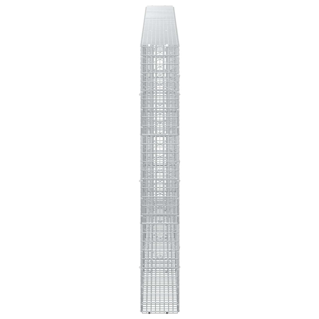 vidaXL Gabion z drutu 3,5 mm i siatką 5x2,5 cm 350x20x150 cm