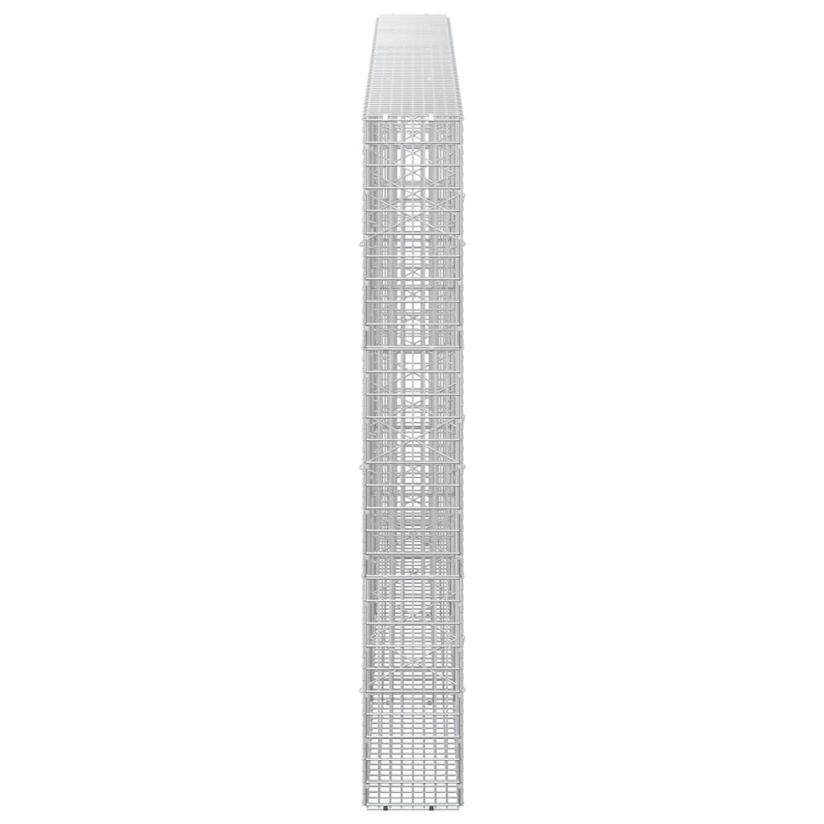 vidaXL Gabion z drutu 3,5 mm i siatką 5x2,5 cm 350x20x150 cm