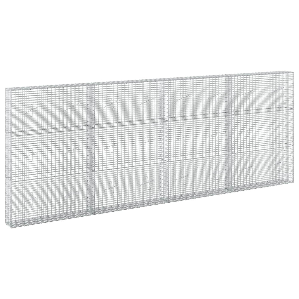 vidaXL Gabion z drutu 3,5 mm i siatką 5x2,5 cm 400x20x150 cm