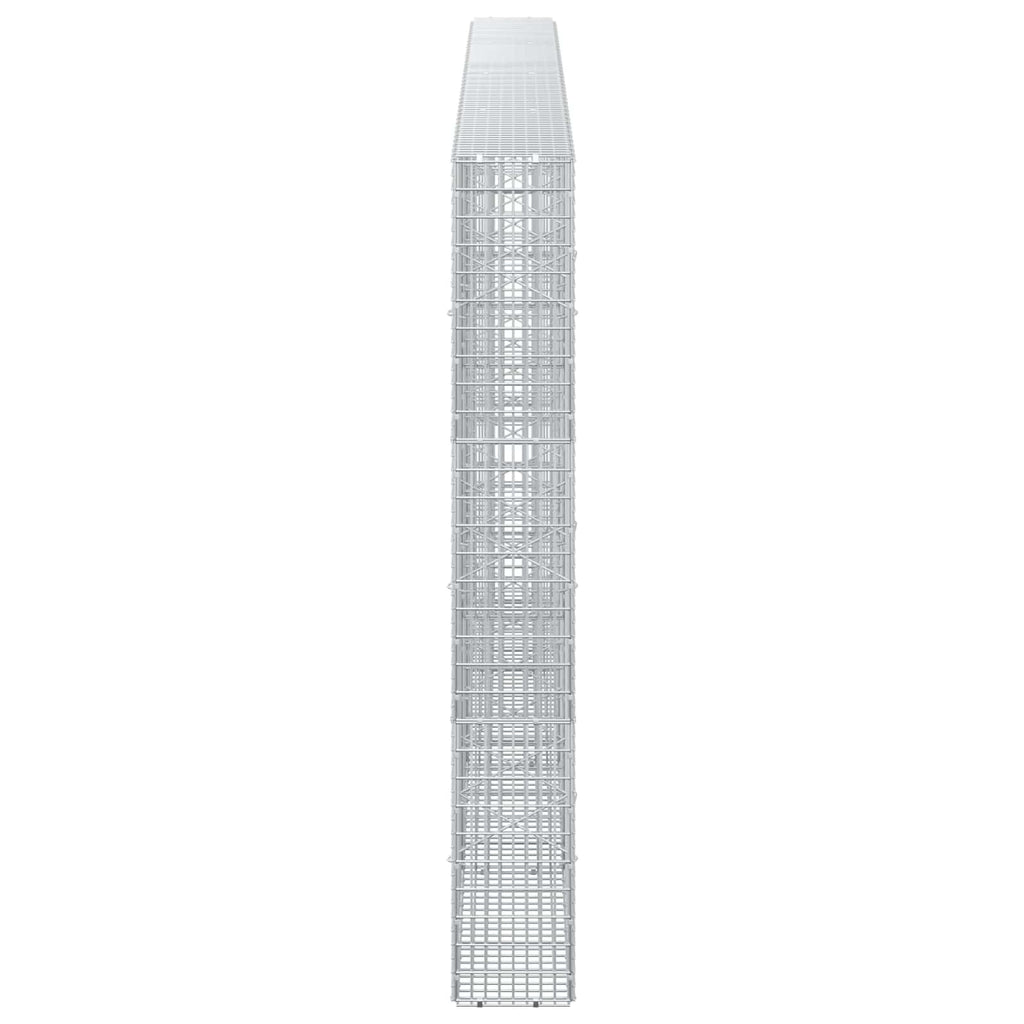 vidaXL Gabion z drutu 3,5 mm i siatką 5x2,5 cm 400x20x150 cm
