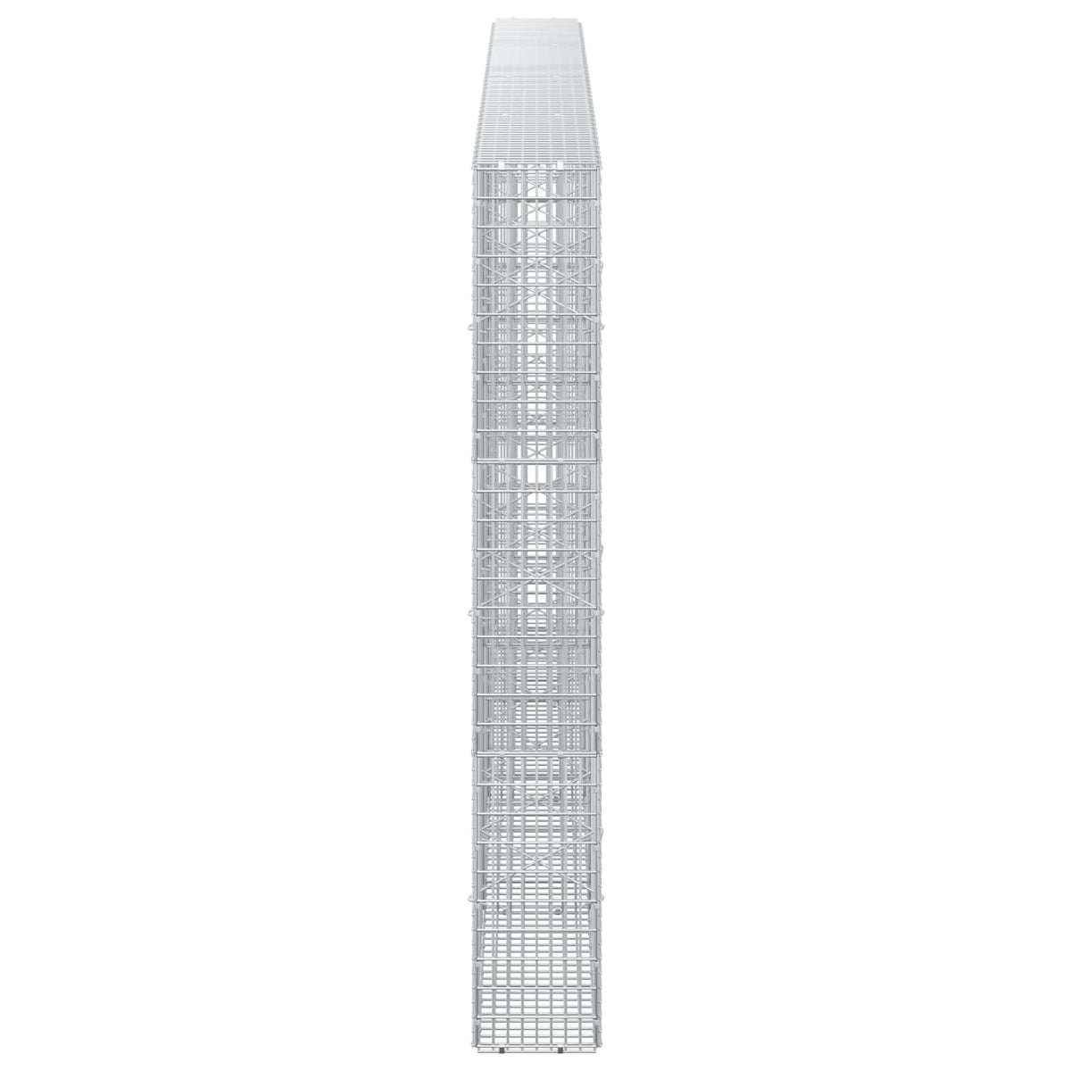 vidaXL Gabion z drutu 3,5 mm i siatką 5x2,5 cm 400x20x150 cm