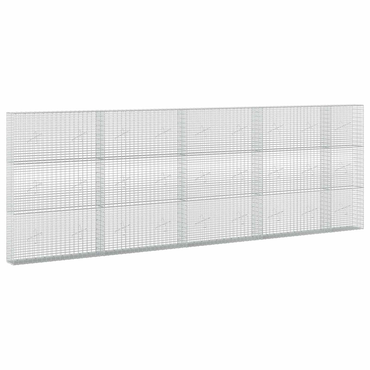 vidaXL Gabion z drutu 3,5 mm i siatką 5x2,5 cm 450x20x150 cm
