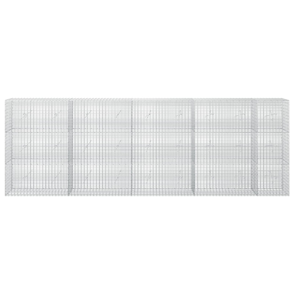 vidaXL Gabion z drutu 3,5 mm i siatką 5x2,5 cm 450x20x150 cm