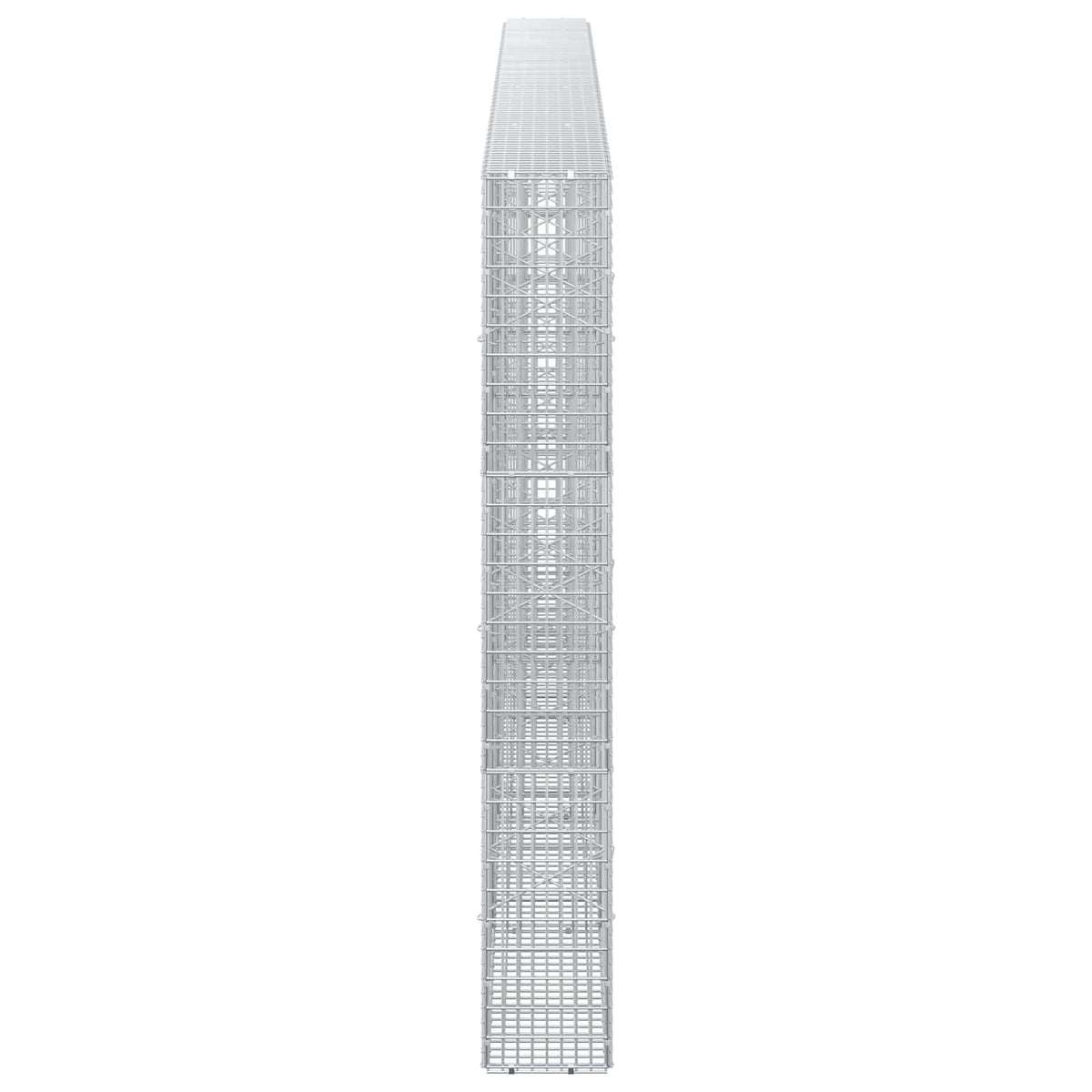 vidaXL Gabion z drutu 3,5 mm i siatką 5x2,5 cm 450x20x150 cm