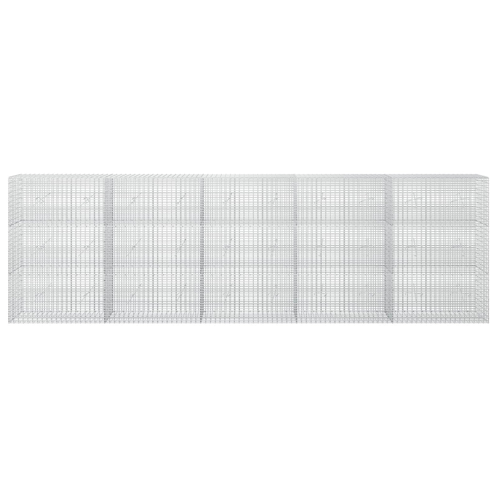 vidaXL Gabion z drutu 3,5 mm i siatką 5x2,5 cm 500x20x150 cm