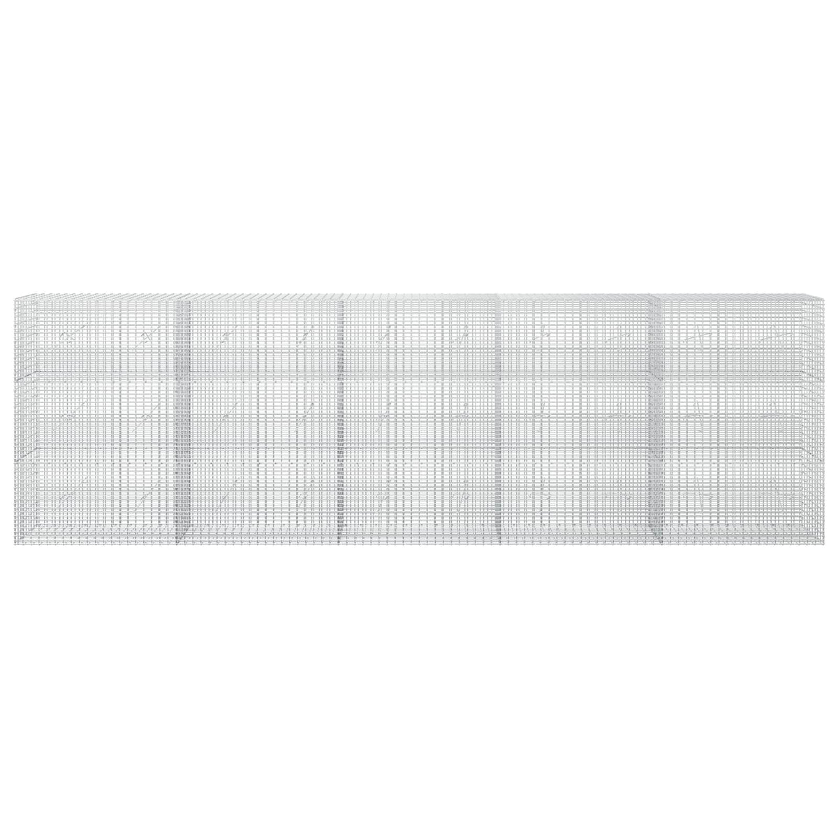 vidaXL Gabion z drutu 3,5 mm i siatką 5x2,5 cm 500x20x150 cm