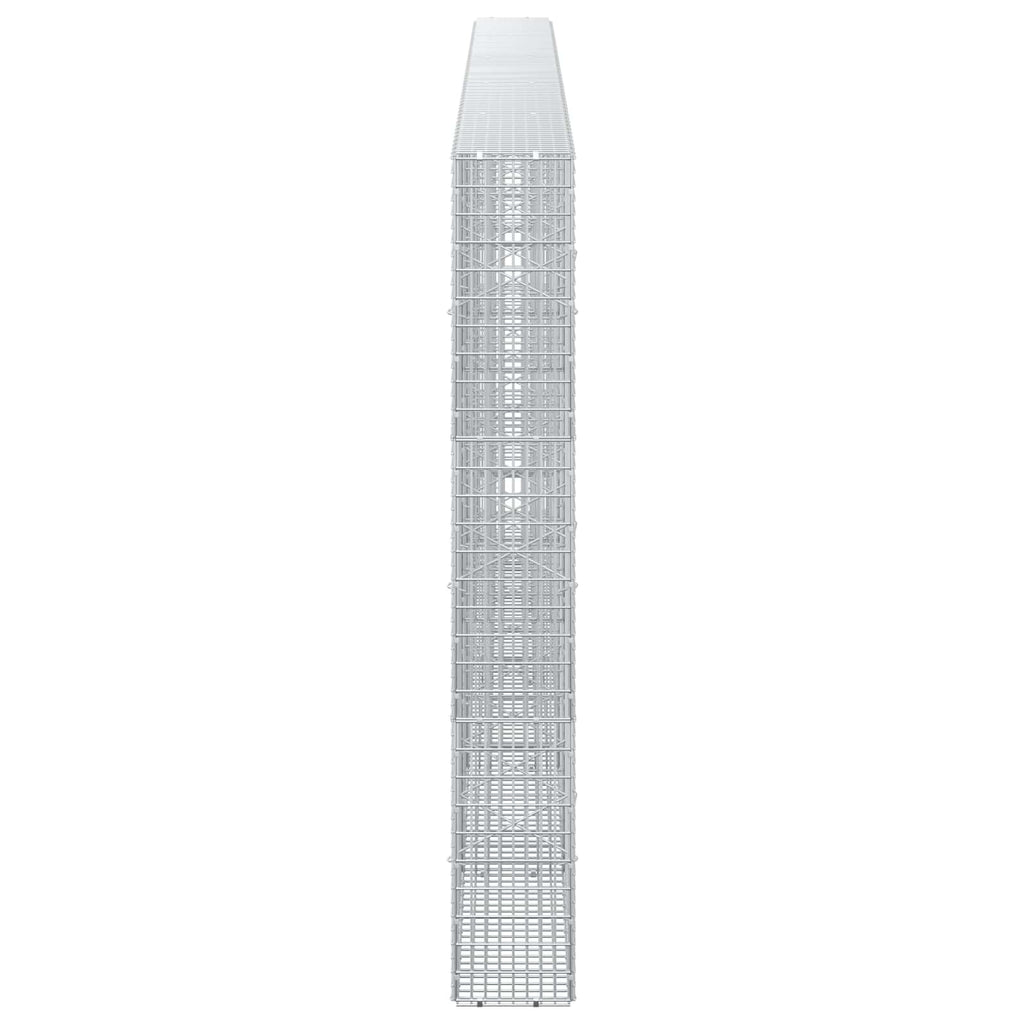 vidaXL Gabion z drutu 3,5 mm i siatką 5x2,5 cm 500x20x150 cm