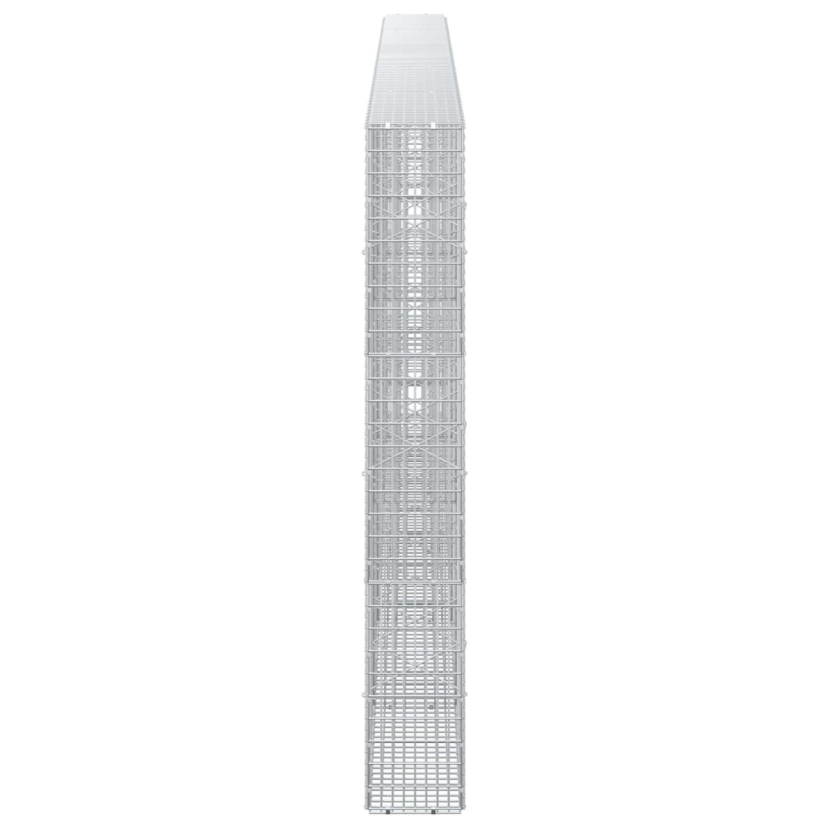 vidaXL Gabion z drutu 3,5 mm i siatką 5x2,5 cm 500x20x150 cm
