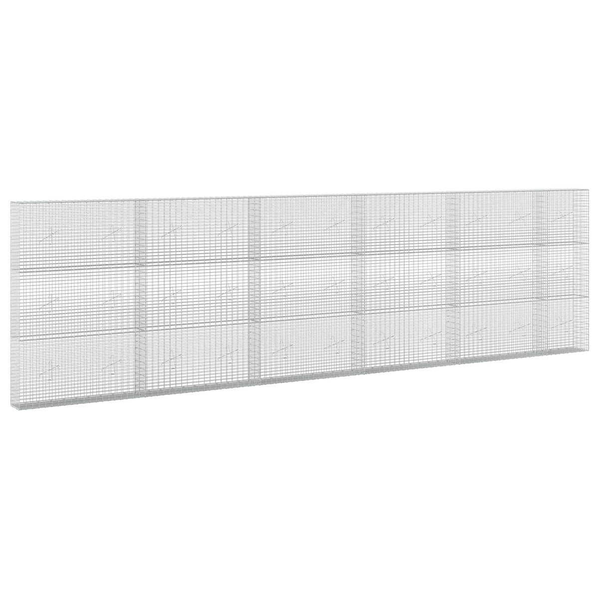 vidaXL Gabion z drutu 3,5 mm i siatką 5x2,5 cm 550x20x150 cm
