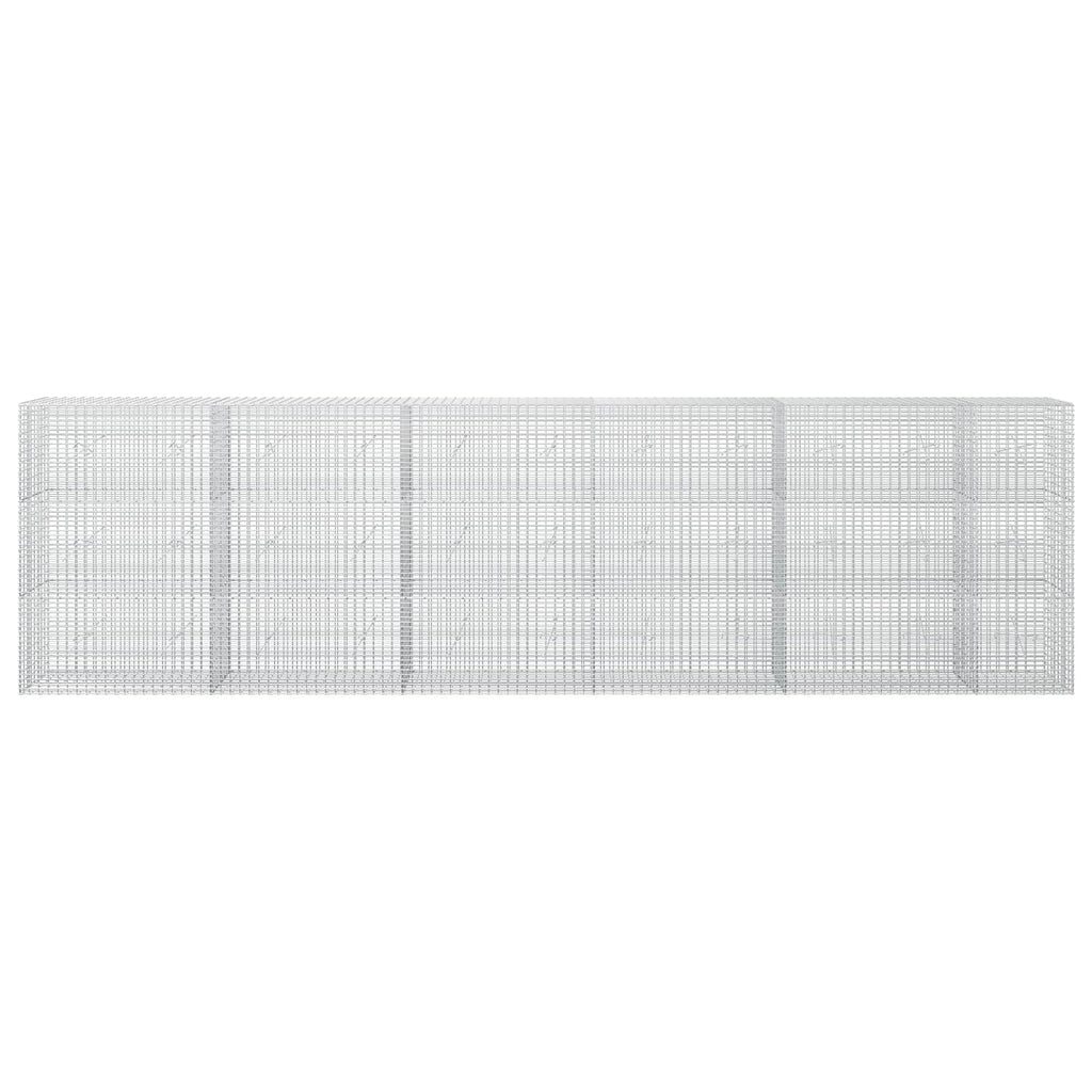vidaXL Gabion z drutu 3,5 mm i siatką 5x2,5 cm 550x20x150 cm