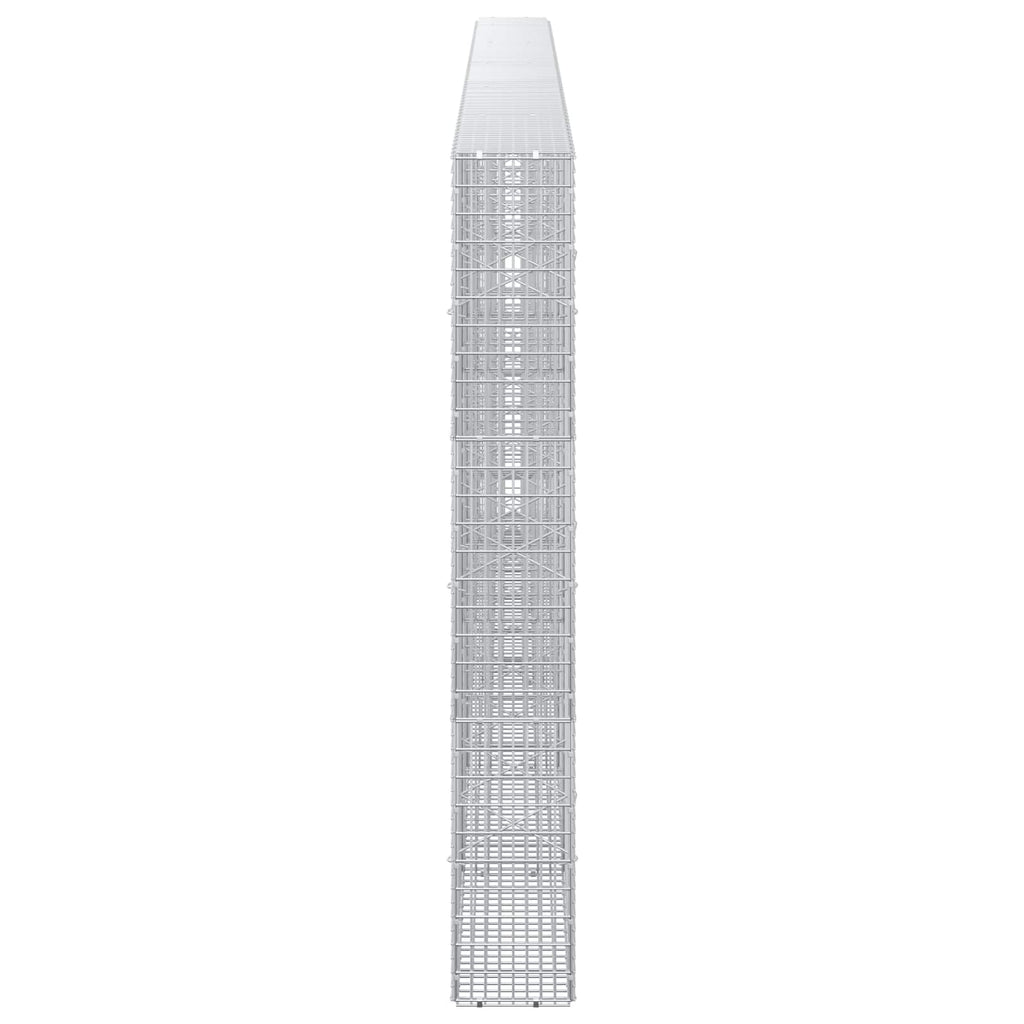 vidaXL Gabion z drutu 3,5 mm i siatką 5x2,5 cm 550x20x150 cm