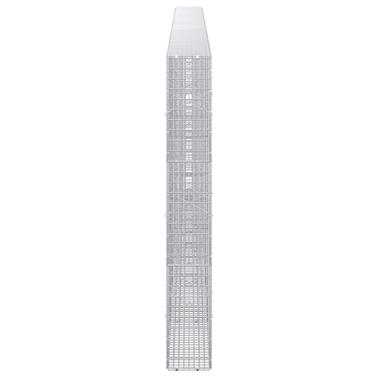 vidaXL Gabion z drutu 3,5 mm i siatką 5x2,5 cm 550x20x150 cm