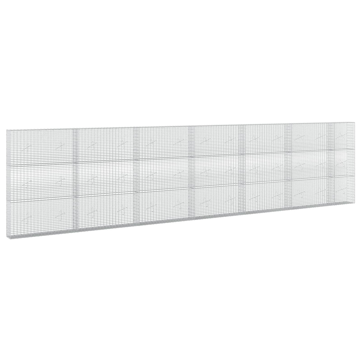 vidaXL Gabion z drutu 3,5 mm i siatką 5x2,5 cm 650x20x150 cm