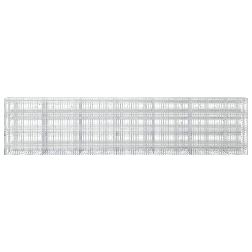 vidaXL Gabion z drutu 3,5 mm i siatką 5x2,5 cm 650x20x150 cm
