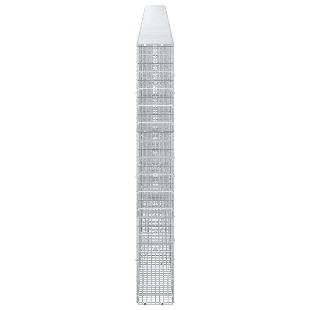 vidaXL Gabion z drutu 3,5 mm i siatką 5x2,5 cm 650x20x150 cm