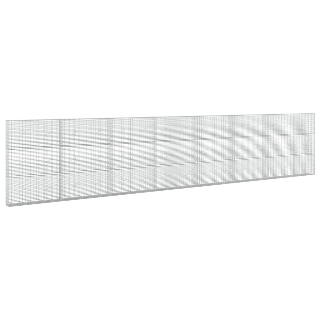 vidaXL Gabion z drutu 3,5 mm i siatką 5x2,5 cm 750x20x150 cm