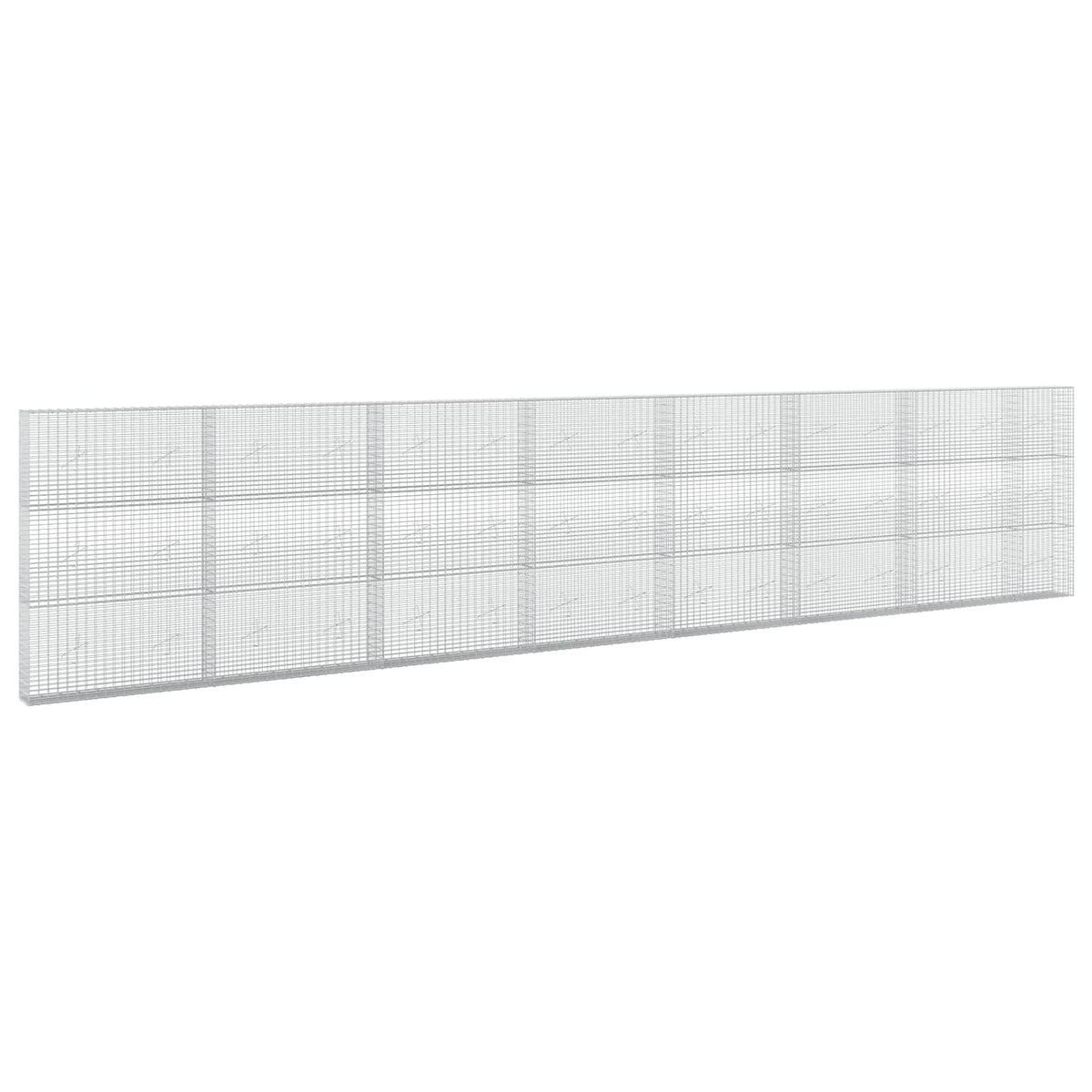 vidaXL Gabion z drutu 3,5 mm i siatką 5x2,5 cm 750x20x150 cm