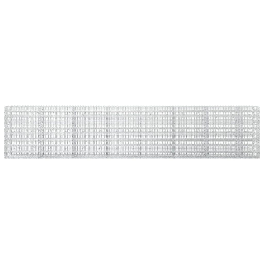 vidaXL Gabion z drutu 3,5 mm i siatką 5x2,5 cm 750x20x150 cm