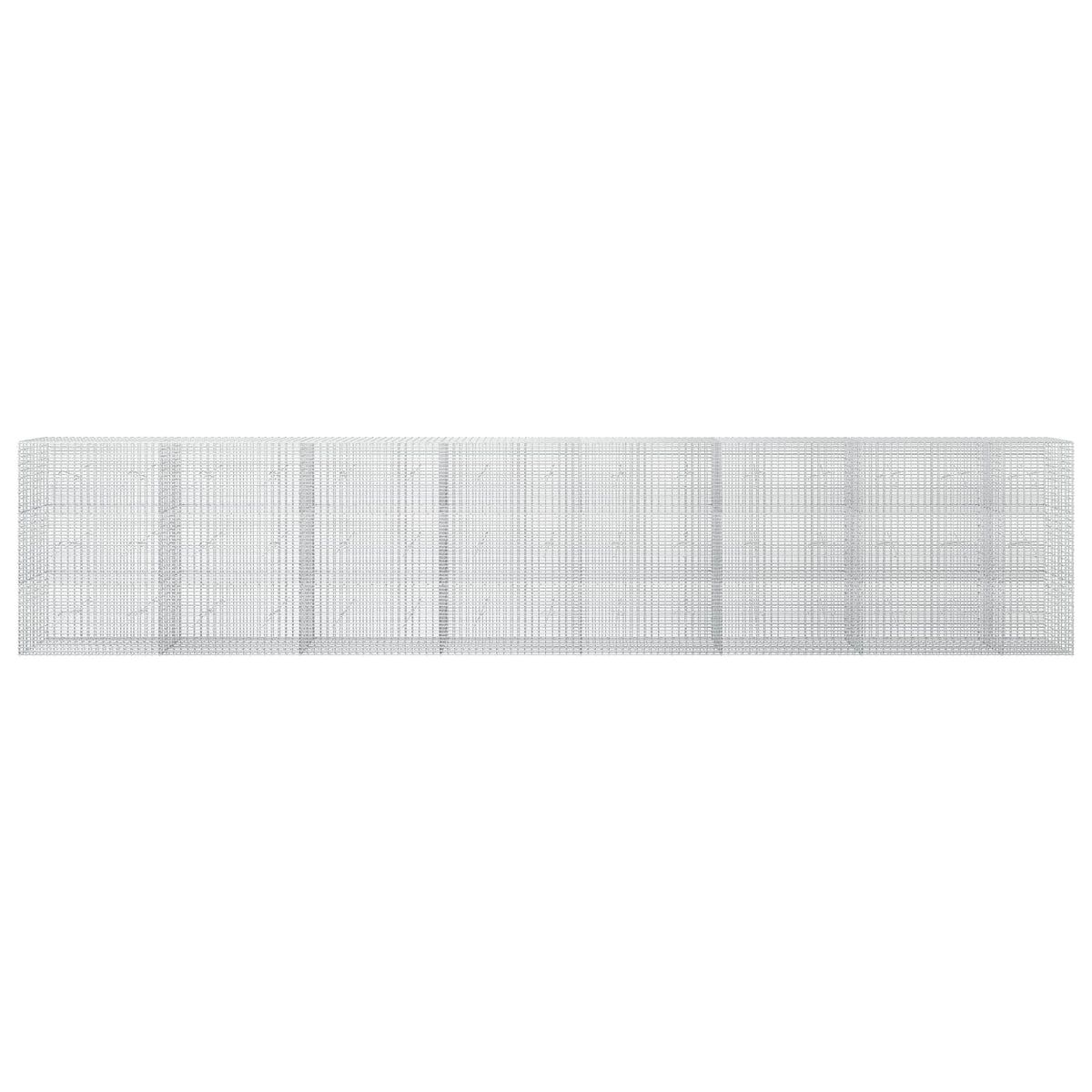 vidaXL Gabion z drutu 3,5 mm i siatką 5x2,5 cm 750x20x150 cm