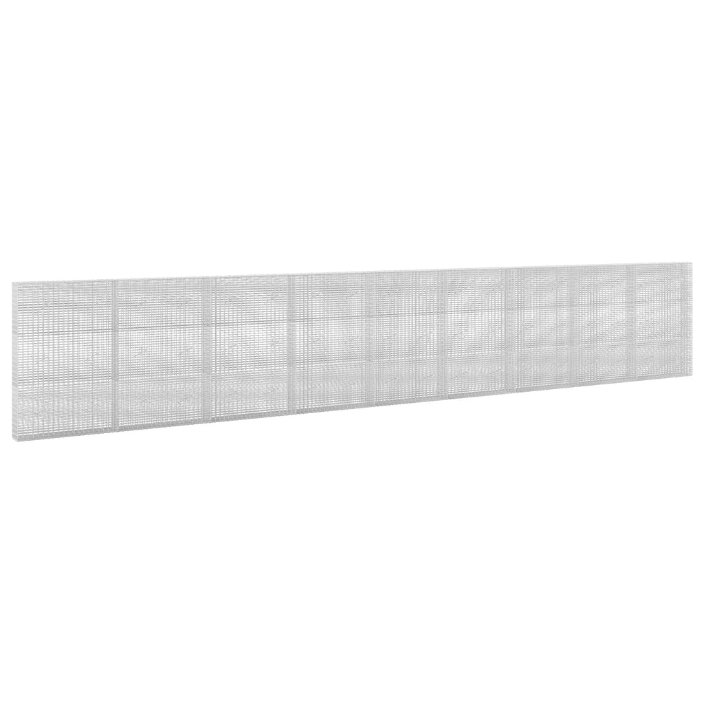 vidaXL Gabion z drutu 3,5 mm i siatką 5x2,5 cm 900x20x150 cm