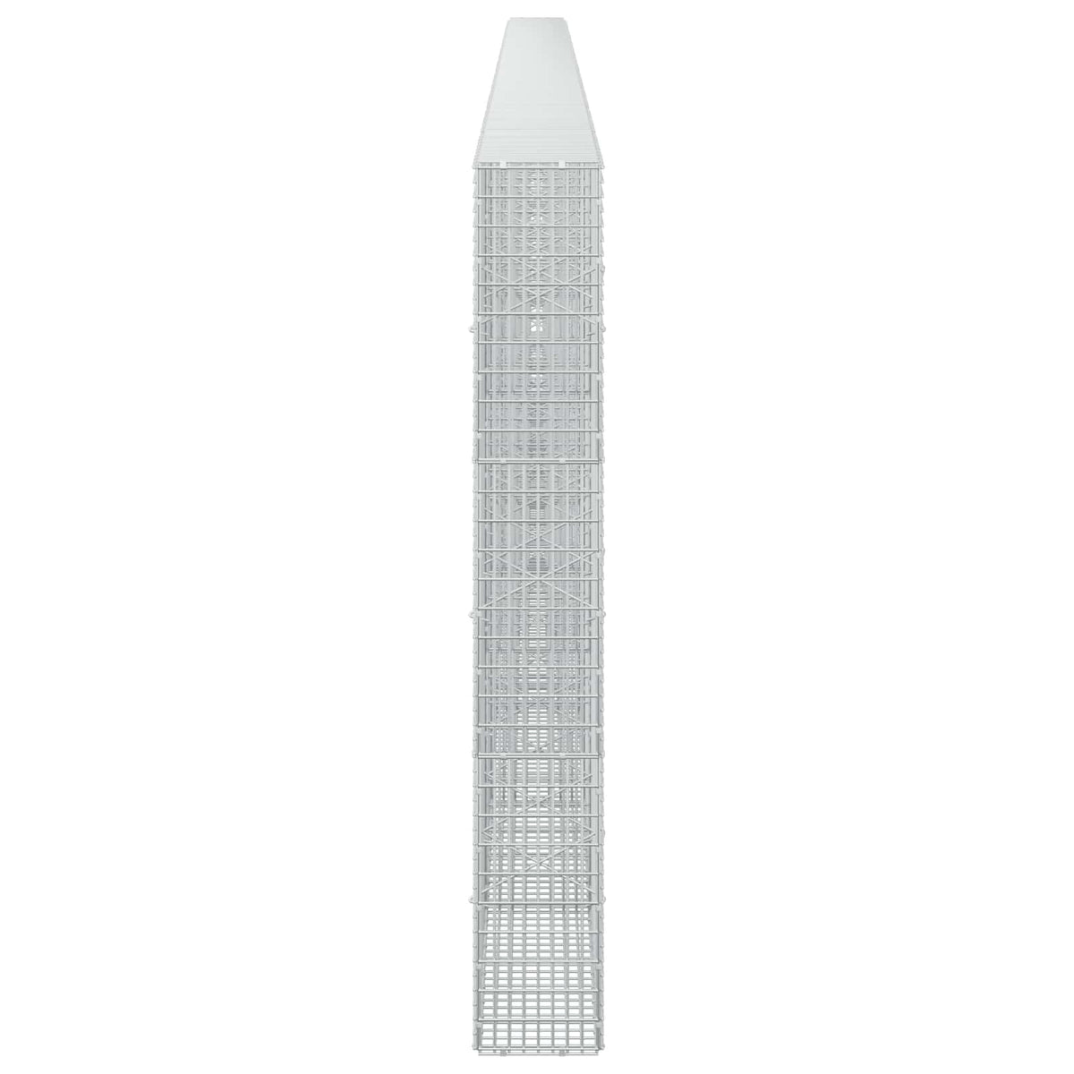 vidaXL Gabion z drutu 3,5 mm i siatką 5x2,5 cm 900x20x150 cm